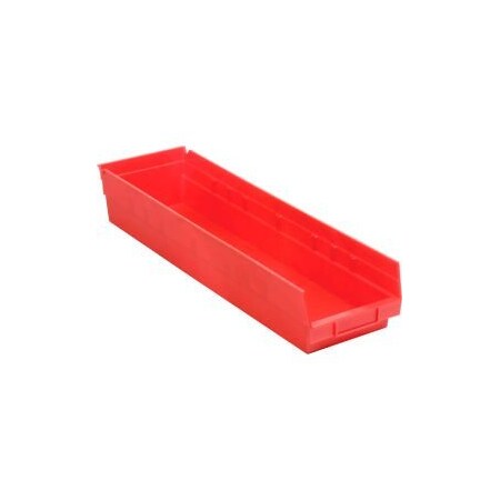 Quantum Storage Systems Shelf Storage Bin, Red, 6 PK QSB106RD